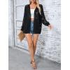 imageSHENHE Womens Loose Fit Open Front Colorful Space Dye Drop Shoulder Cardigan SweaterBlack