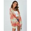 imageSHENHE Womens Loose Fit Open Front Colorful Space Dye Drop Shoulder Cardigan SweaterMulticolor a