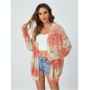 imageSHENHE Womens Loose Fit Open Front Colorful Space Dye Drop Shoulder Cardigan SweaterMulticolor a