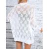 imageSHENHE Womens Loose Fit Open Front Colorful Space Dye Drop Shoulder Cardigan SweaterWhite