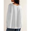 imageSHENHE Womens Oversized Graphic Sweatshirt Crewneck Number Print Vintage Sweatshirt TopWhite