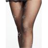 imageSHENHE Womens Sheer Tights Star Rhinestone Sparkly Sexy Gothic Stockings High Waist PantyhoseBlack