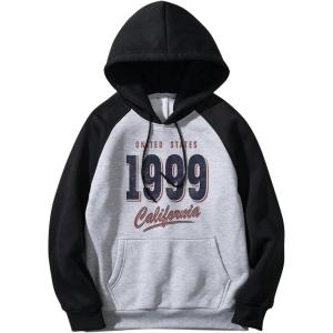 imageSHENHE Mens Loose Fit Bear Embroidery Long Sleeve Thermal Hooded Sweatshirt Hoodie TopsBlack and Grey