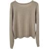 imageSHENHE Womens Crewneck Button Down Long Sleeve Cardigan Loose Casual Sweater TopApricot