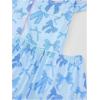 imageSHENHE Womens 2 Piece Pajama Set Bow Graphic Button Down Short Sleeve Lapel Shirt Pj Short SetBlue