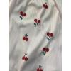 imageSHENHE Womens Cherry Print Cute Lace Trim Crop Cami and Shorts Ribbed Pajama SetWhite