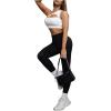 imageSHENHE Womens One Shoulder Cut Out Sports Bra Workout Gym Yoga Crop TopsWhite