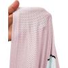 imageSHENHE Womens Oversized Jersey Shirt Y2k Letter Print Drop Shoulder V Neck Loose Mesh Tee TopsLight Pink