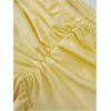 imageSHENHE Womens Y2k Sets 2 Piece Outfits Low Rise Ruched Ruffle Mini Skirt and Crop Tank Top SetYellow