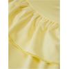 imageSHENHE Womens Y2k Sets 2 Piece Outfits Low Rise Ruched Ruffle Mini Skirt and Crop Tank Top SetYellow