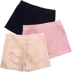 imageSHENHE Womens 3 Piece Boyshorts Panties Mid Rise Booty Butt Lifting Underwear SetMulticolor