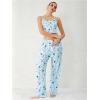 imageSHENHE Womens 2 Piece Cute Cartoon Print Sleeveless Cami Top and Pants Sleeveless Pajama SetsStar Moon Blue