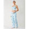 imageSHENHE Womens 2 Piece Cute Cartoon Print Sleeveless Cami Top and Pants Sleeveless Pajama SetsStar Moon Blue