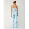 imageSHENHE Womens 2 Piece Cute Cartoon Print Sleeveless Cami Top and Pants Sleeveless Pajama SetsStar Moon Blue