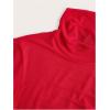 imageSHENHE Womens Mock Neck Ruched Drawstring Slit Long Sleeve Mesh Sexy Bodycon Mini DressRed