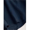 imageSHENHE Womens Summer 2 Piece Outfits Smocked Knot Crop Tube Top and Wide Leg Paperbag Shorts SetDeep Blue
