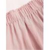 imageSHENHE Womens Summer 2 Piece Outfits Smocked Knot Crop Tube Top and Wide Leg Paperbag Shorts SetDusty Pink
