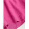 imageSHENHE Womens Summer 2 Piece Outfits Smocked Knot Crop Tube Top and Wide Leg Paperbag Shorts SetHot Pink
