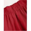 imageSHENHE Womens Summer 2 Piece Outfits Smocked Knot Crop Tube Top and Wide Leg Paperbag Shorts SetRed