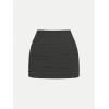 imageSHENHE Womens Y2k 2 Piece Sexy Outfits Backless Halter Crop Top and Ruched Bodycon Mini Skirt SetBlack