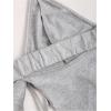 imageSHENHE Womens Y2k 2 Piece Sexy Outfits Backless Halter Crop Top and Ruched Bodycon Mini Skirt SetGrey