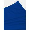 imageSHENHE Womens Y2k 2 Piece Sexy Outfits Backless Halter Crop Top and Ruched Bodycon Mini Skirt SetRoyal Blue