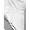 imageSHENHE Womens Y2k 2 Piece Sexy Outfits Backless Halter Crop Top and Ruched Bodycon Mini Skirt SetWhite