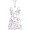 Floral Pink White