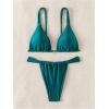 imageSHENHE Womens 2 Piece Swimsuits Triangle Bathing Suit Tie Back Sexy Thong Bikini SetTeal Blue