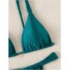 imageSHENHE Womens 2 Piece Swimsuits Triangle Bathing Suit Tie Back Sexy Thong Bikini SetTeal Blue
