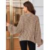 imageSHENHE Womens Color Block Open Front Long Sleeve Ribbed Knit Cropped Cardigan SweatersKhaki