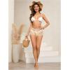 imageSHENHE Womens Crochet Coverups Hollow Out Tie Waist See Through Boho ShortsBeige