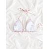 imageSHENHE Womens Floral Triangle Bikini Tops Shirred Halter Swimsuit Bathing Suits Multicolor M