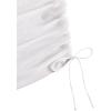 imageSHENHE Womens Mesh Swim Cover Up Skirt Drawstring Sheer Beach Mini Skirt CoverupWhite