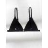 imageSHENHE Womens Ribbed Spaghetti Strap Micro Triangle Swimsuit Bathing Suit Bikini TopsBlack