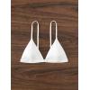 imageSHENHE Womens Ribbed Spaghetti Strap Micro Triangle Swimsuit Bathing Suit Bikini TopsWhite