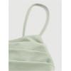 imageSHENHE Womens Ruched Corset Dress Spaghetti Strap Fit and Flare Flowy Skater Mini Cami DressMint Green