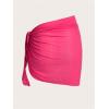 imageSHENHE Womens Sarong Coverups Bathing Suit Wrap Skirt Sheer Short Sarong Wraps Beach SkirtHot Pink