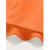imageSHENHE Womens Sarong Coverups Bathing Suit Wrap Skirt Sheer Short Sarong Wraps Beach SkirtOrange