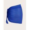 imageSHENHE Womens Sarong Coverups Bathing Suit Wrap Skirt Sheer Short Sarong Wraps Beach SkirtRoyal Blue