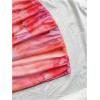 imageSHENHE Womens Sexy Bustier Dress Ruched Bodycon Spaghetti Strap Party Night Mini DressTie Dye Pink