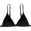 imageSHENHE Womens Ribbed Spaghetti Strap Micro Triangle Swimsuit Bathing Suit Bikini TopsBlack