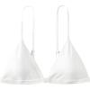 imageSHENHE Womens Ribbed Spaghetti Strap Micro Triangle Swimsuit Bathing Suit Bikini TopsWhite