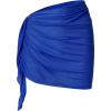imageSHENHE Womens Sarong Coverups Bathing Suit Wrap Skirt Sheer Short Sarong Wraps Beach SkirtRoyal Blue