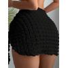 imageSHENHE Womens Sarong Coverup Short Bathing Suit Wrap Skirt Beach Swimsuit Cover UpBlack