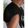 imageSHENHE Womens Sarong Coverup Short Bathing Suit Wrap Skirt Beach Swimsuit Cover UpBlack