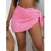 imageSHENHE Womens Sarong Coverup Short Bathing Suit Wrap Skirt Beach Swimsuit Cover UpPink
