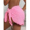 imageSHENHE Womens Sarong Coverup Short Bathing Suit Wrap Skirt Beach Swimsuit Cover UpPink