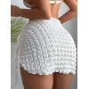 imageSHENHE Womens Sarong Coverup Short Bathing Suit Wrap Skirt Beach Swimsuit Cover UpWhite