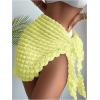 imageSHENHE Womens Sarong Coverup Short Bathing Suit Wrap Skirt Beach Swimsuit Cover UpYellow